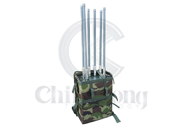 Backpack Signal Manpack Jammer Output Power 70W 100m Jamming Range CE Approval