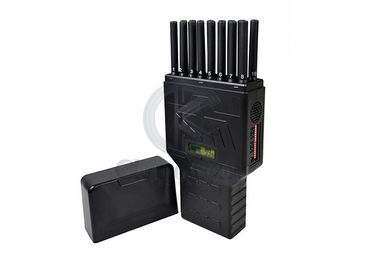 Portable 16 Bands Cell Phone Signal Jammer Hidden Antenna WiFi 5G GPS LCD Display