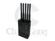 5 Bands Portable Handheld Signal Jammer Built - In Battery For 4G LTE Cellphone