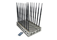 16 Antennas High Power Signal Jammer 101 Watt For Cellphone 3G 4G 5G WIFI GPS