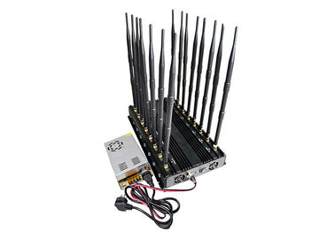 Desktop 16 Channel WIFI Jamming Device Mobile Phone GPS LOJACK Signal Blocker