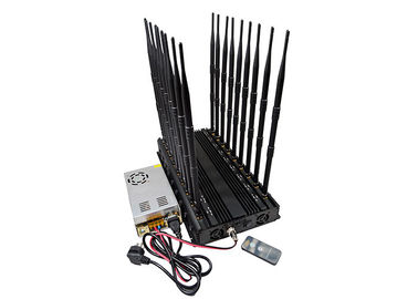 LORA LOJACK 5G Signal Jammer WIFI 2dbi Gains 18 Antennas 40W Walkie Talkie