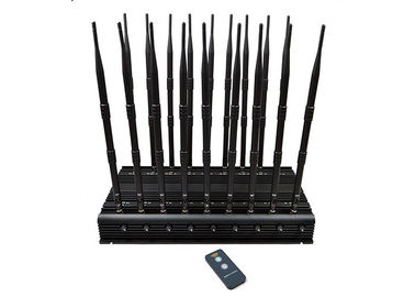 LORA LOJACK 5G Signal Jammer WIFI 2dbi Gains 18 Antennas 40W Walkie Talkie