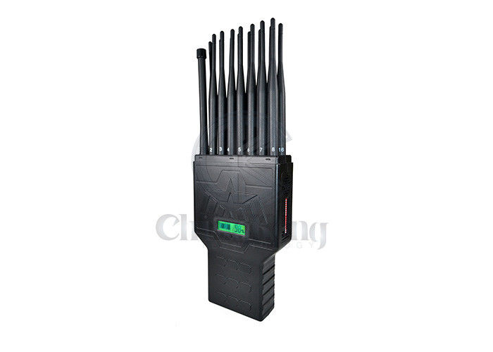 Handheld 5G Cell Phone Signal Jammer 16 Antennas Blocking Lojack WIFI GPS 3G 4GLTE