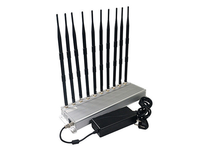 10 Bands 5G Signal Jamming Device Mobile Phone WIFI Shielding 2-30m Radius Range